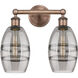 Edison Vaz 2 Light 14.88 inch Antique Copper Bath Vanity Light Wall Light