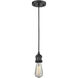 Franklin Restoration Bell Cage LED 6 inch Matte Black Mini Pendant Ceiling Light in Silver Plated Mercury, Franklin Restoration