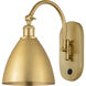 Ballston Dome 1 Light 8 inch Satin Gold Sconce Wall Light