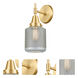 Caden 1 Light 6 inch Satin Gold Sconce Wall Light