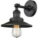 Franklin Restoration Railroad LED 8 inch Matte Black Semi-Flush Mount Ceiling Light, Franklin Restoration