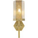 Downtown Urban Blakeley Wallchiere Wall Light in Brushed Brass, Mercury