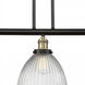Franklin Restoration Seneca Falls LED 39 inch Black Antique Brass Island Light Ceiling Light, Franklin Restoration