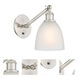 Ballston Castile 1 Light 6 inch Brushed Satin Nickel Sconce Wall Light