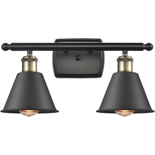 Ballston Smithfield LED 16 inch Black Antique Brass Bath Vanity Light Wall Light, Ballston