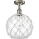 Ballston Large Farmhouse Rope 1 Light 10.00 inch Semi-Flush Mount