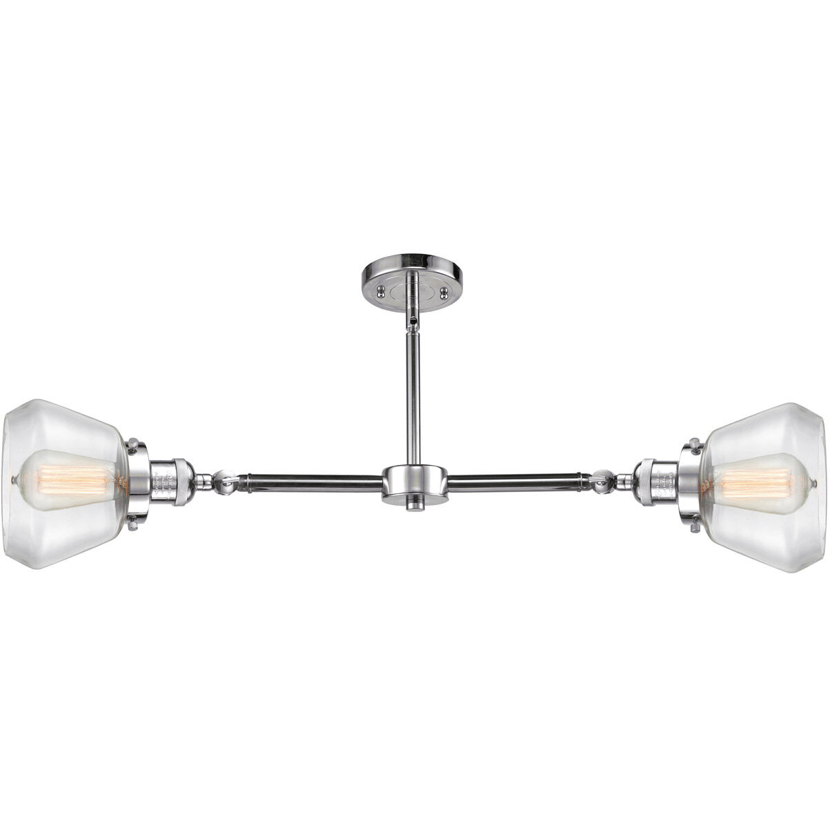 Franklin Restoration Fulton LED 21 inch Polished Chrome Chandelier Ceiling Light in Clear Glass, Franklin Restoration
