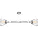 Franklin Restoration Fulton LED 21 inch Polished Chrome Chandelier Ceiling Light in Clear Glass, Franklin Restoration