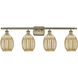 Ballston Preston 4 Light 36.25 inch Antique Brass Bath Vanity Light Wall Light in Mercury