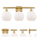 Ballston Athens LED 26 inch Satin Gold Bath Vanity Light Wall Light, Ballston