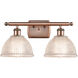 Ballston Arietta 2 Light 16 inch Antique Copper Bath Vanity Light Wall Light, Ballston