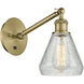 Ballston Conesus LED 6 inch Antique Brass Sconce Wall Light