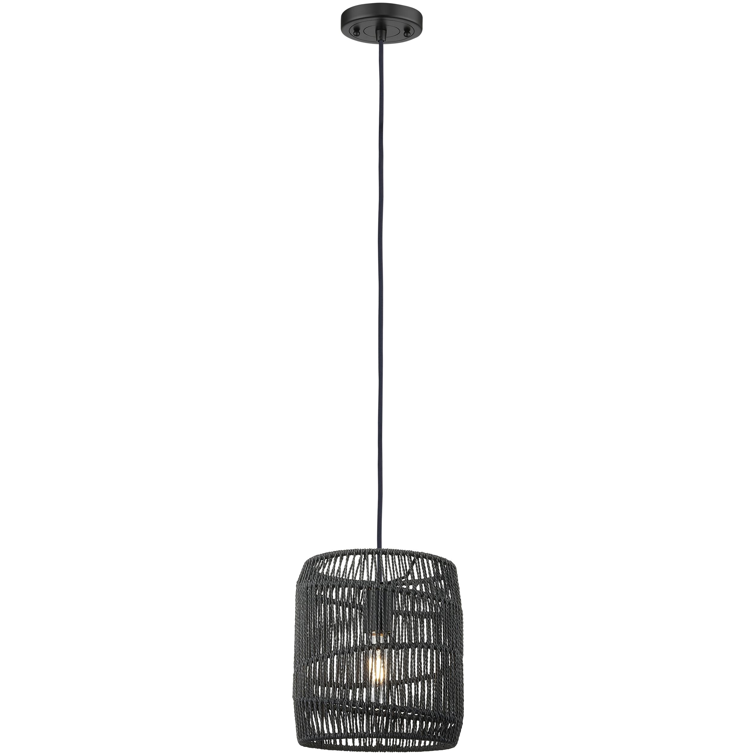 Elwood 1 Light 8.5 inch Matte Black Pendant Ceiling Light