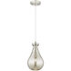 Downtown Urban Owego 1 Light 7 inch Satin Nickel Pendant Ceiling Light in Mercury