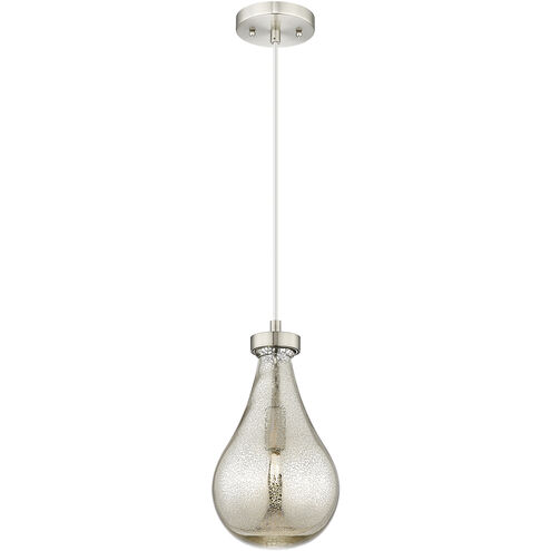Downtown Urban Owego 1 Light 7 inch Satin Nickel Pendant Ceiling Light in Mercury