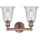 Hanover 2 Light 15.25 inch Antique Copper Bath Vanity Light Wall Light in Fishnet