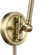 XX-Large Beacon 34 inch 60.00 watt Antique Brass Swing Arm Wall Light