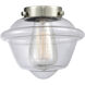 Nouveau 2 Oxford 1 Light 7.5 inch Brushed Brass Mini Pendant Ceiling Light in Incandescent, Clear