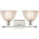 Ballston Arietta LED 16 inch White and Polished Chrome Bath Vanity Light Wall Light, Ballston