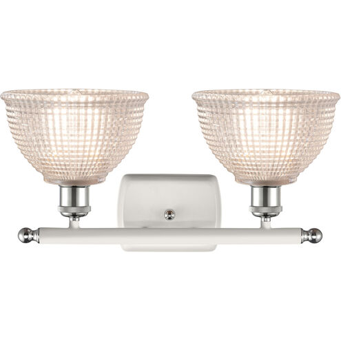 Ballston Arietta LED 16 inch White and Polished Chrome Bath Vanity Light Wall Light, Ballston