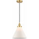 Edison Cone 1 Light 12 inch Satin Gold Mini Pendant Ceiling Light