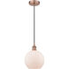 Edison Athens LED 8 inch Antique Copper Mini Pendant Ceiling Light
