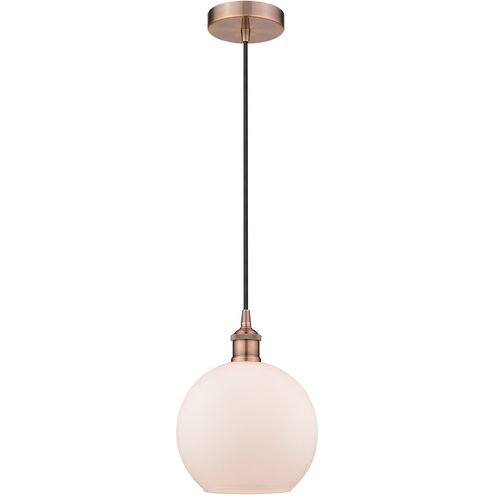 Edison Athens LED 8 inch Antique Copper Mini Pendant Ceiling Light