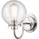 Olivia LED 6.38 inch Polished Chrome Bath Vanity Light Wall Light