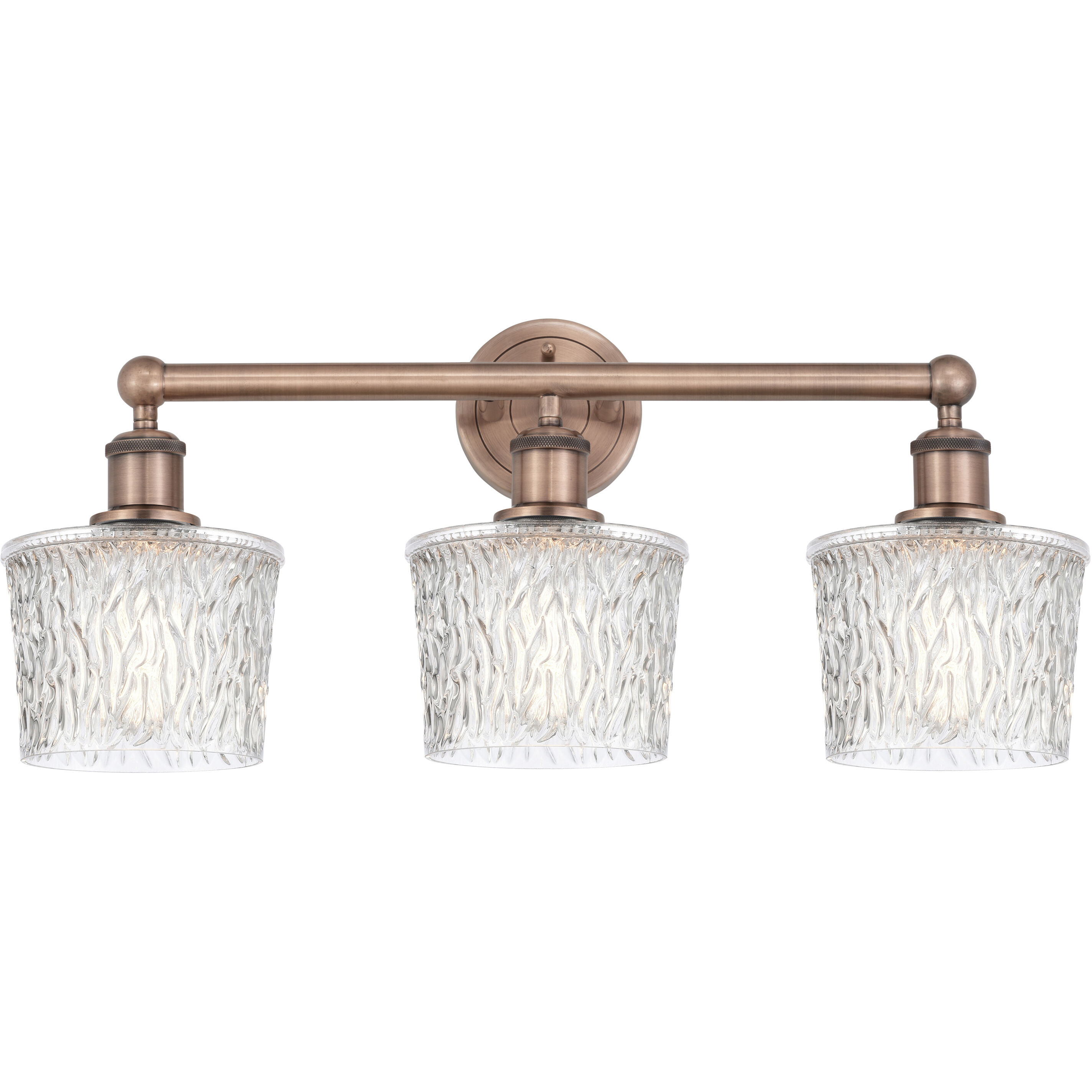 Niagra 3 Light 24.5 inch Antique Copper Bath Vanity Light Wall Light