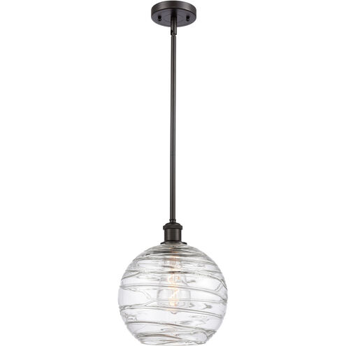 Ballston Large Deco Swirl LED 10 inch Oil Rubbed Bronze Pendant Ceiling Light, Ballston