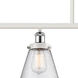 Ballston Small Cone 4 Light 48 inch White and Polished Chrome Island Light Ceiling Light in Seedy Glass