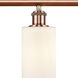 Ballston Clymer LED 36 inch Antique Copper Island Light Ceiling Light in Matte White Glass, Ballston