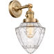 Franklin Restoration Bullet 1 Light 7 inch Brushed Brass Sconce Wall Light