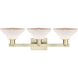 Arcadia Orwell 3 Light 27 inch Antique Brass Bath Vanity Light Wall Light
