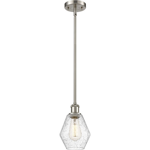 Ballston Cindyrella 1 Light 6 inch Brushed Satin Nickel Mini Pendant Ceiling Light in Incandescent, Seedy Glass