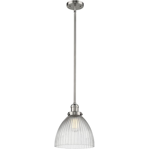 Franklin Restoration Seneca Falls LED 9.5 inch Polished Nickel Mini Pendant Ceiling Light, Franklin Restoration