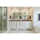 Nouveau Bellmont 2 Light 14 inch Brushed Satin Nickel Bath Vanity Light Wall Light in Clear Glass, Nouveau