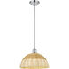 Ballston Bristol Natural II 1 Light 11.75 inch Polished Chrome Mini Pendant Ceiling Light