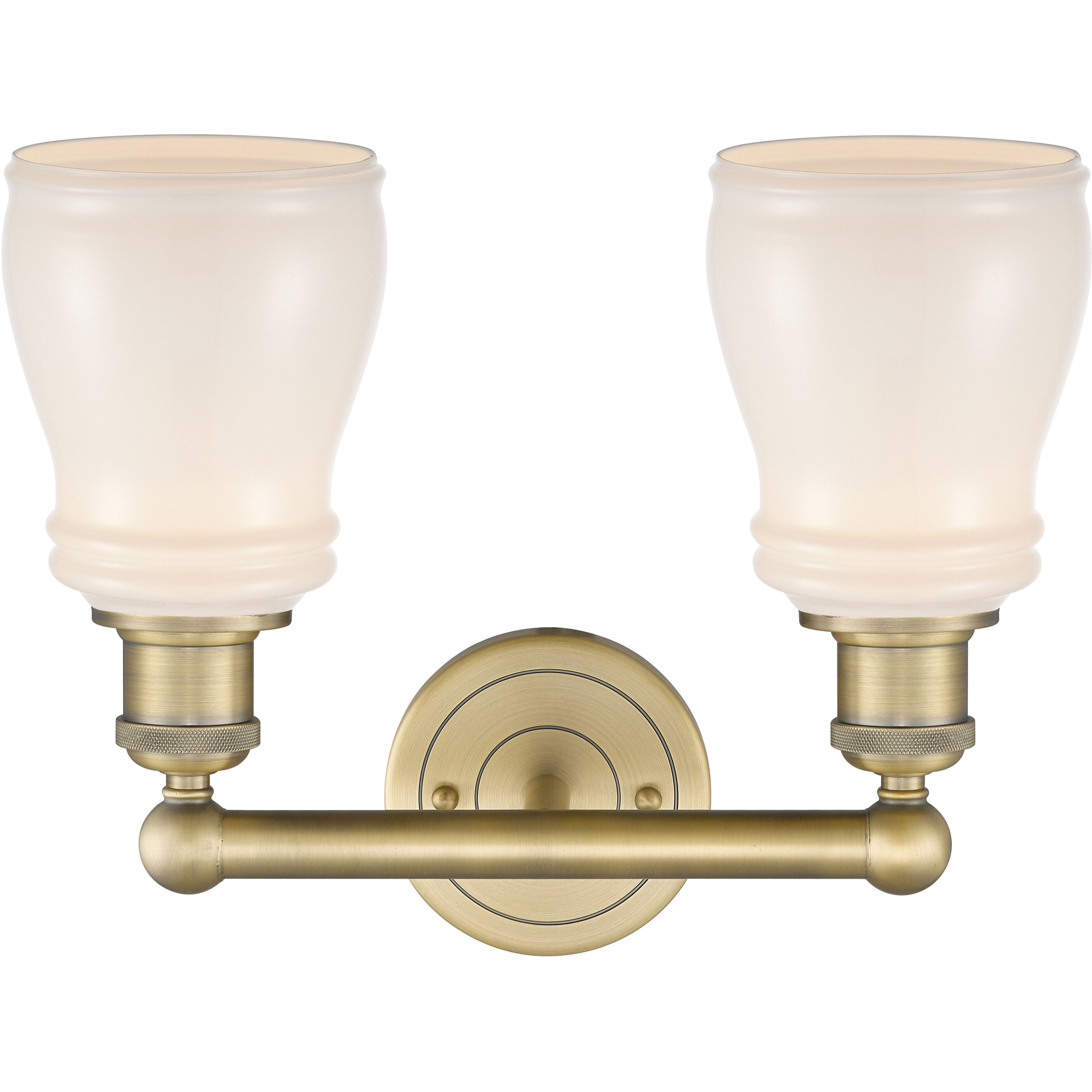 Ellery 2 Light 13.75 inch Brushed Brass Bath Vanity Light Wall Light in White