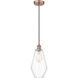 Edison Cindyrella 1 Light 7 inch Antique Copper Mini Pendant Ceiling Light