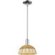 Natural Ballston Dome 1 Light 9 inch Polished Chrome Mini Pendant Ceiling Light