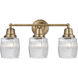 Aditi Colton 3 Light 21.5 inch Brushed Brass Bath Vanity Light Wall Light