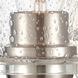Scarlett LED 5 inch Satin Nickel Bath Vanity Light Wall Light in Seedy Glass