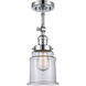 Franklin Restoration Canton 1 Light 7 inch Polished Chrome Sconce Wall Light in Clear Glass, Franklin Restoration