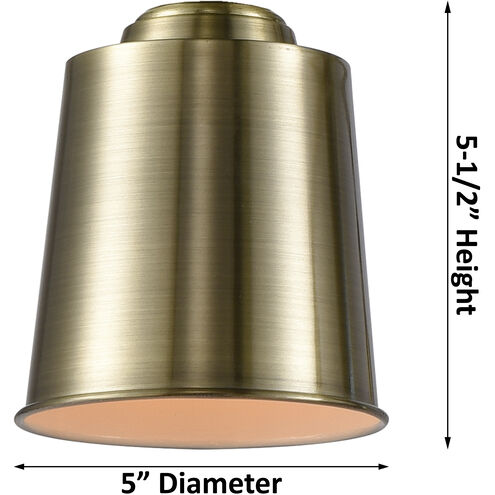 Addison Brushed Satin Nickel 5 inch Metal Shade