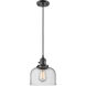 Franklin Restoration Bell 1 Light 8 inch Oil Rubbed Bronze Mini Pendant Ceiling Light in Incandescent, Seedy