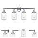 Dover 4 Light 33.5 inch Polished Chrome Bath Vanity Light Wall Light