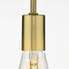 Beacon 1 Light 15.75 inch Satin Gold Flush Mount Ceiling Light