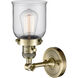 Franklin Restoration Small Bell LED 5 inch Antique Brass Sconce Wall Light, Franklin Restoration