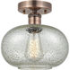 Gorham 1 Light 9.5 inch Antique Copper Flush Mount Ceiling Light in Mica